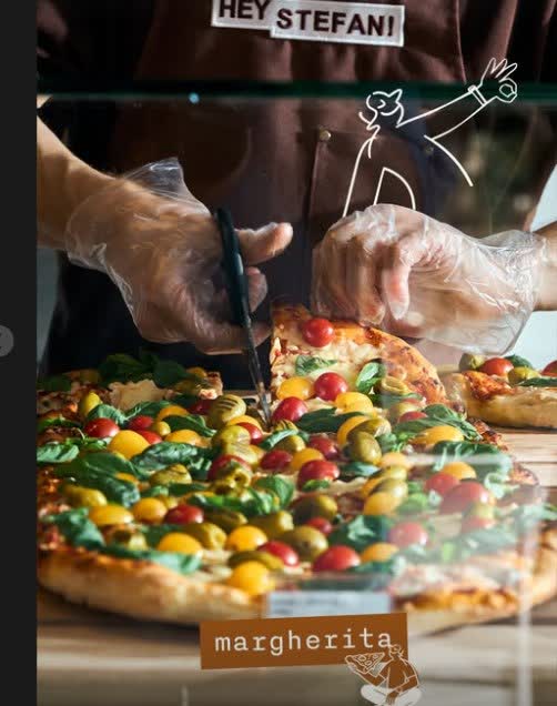 Makasla kesilen margherita